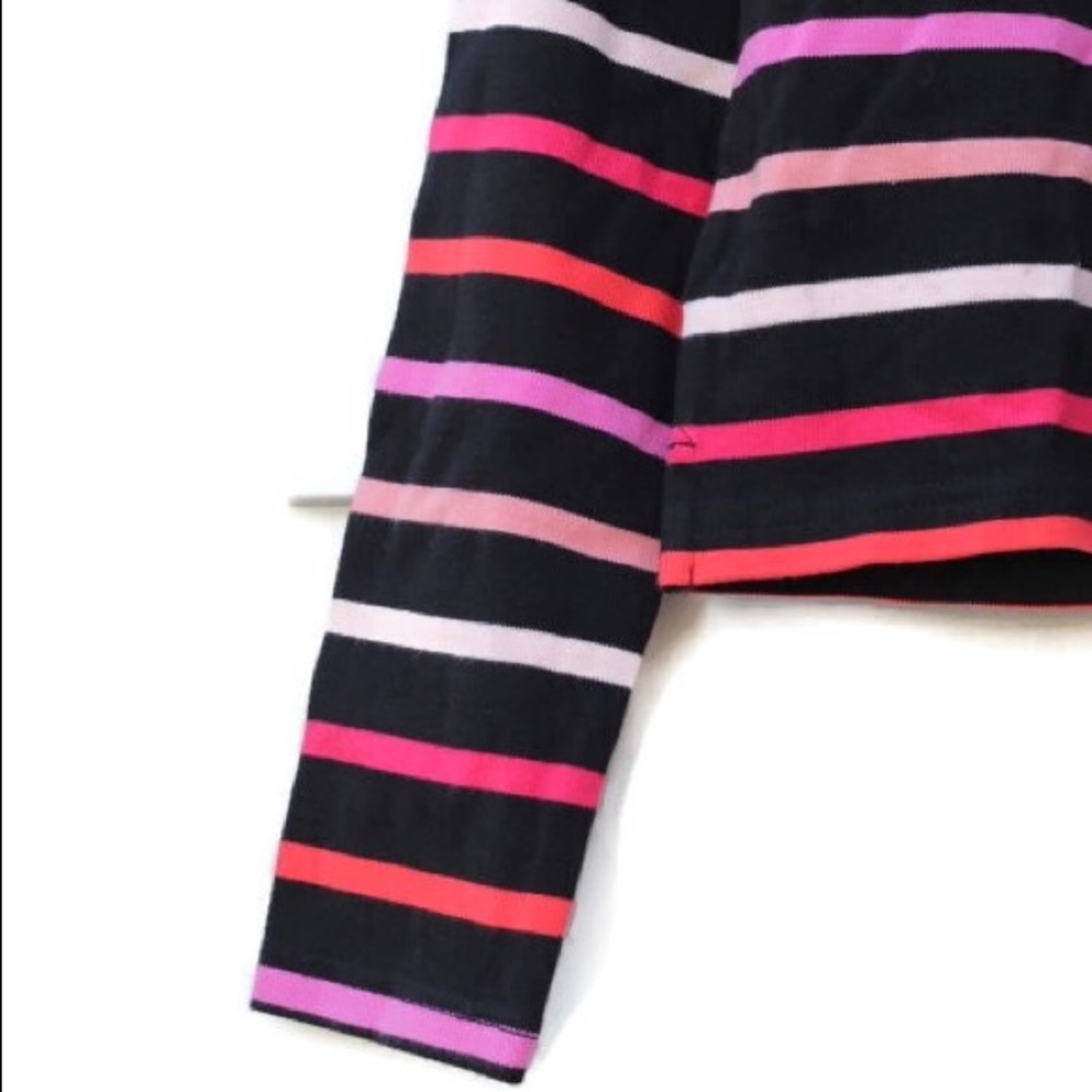 Banana Republic Striped Cropped Long Sleeve Shirt- NWOT - Picture 3 of 5